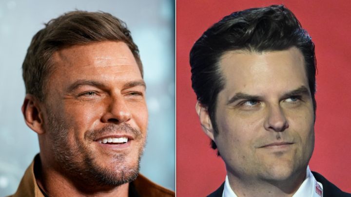 Alan Ritchson lixo colegial Matt Gaetz