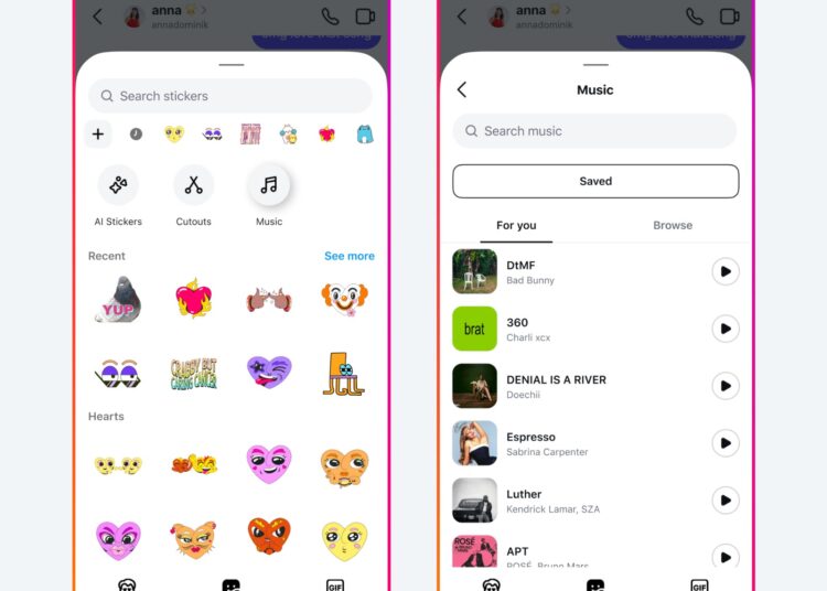 As novas atualizações do Instagram para o DMS: do compartilhamento de músicas ao agendamento de mensagens, o que tudo foi introduzido