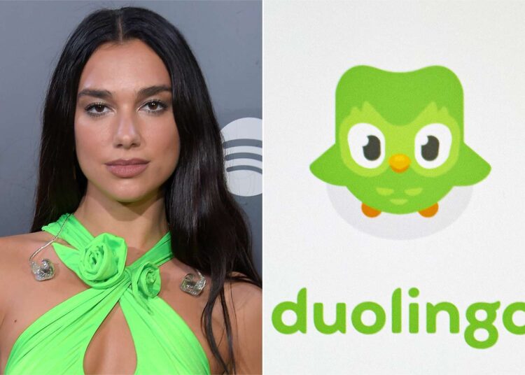 Dua lipa reage à morte da dupla de mascote de Duolingo