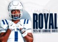 Jalen Royals, do estado de Utah, convidado para 2025 NFL Scouting Combine