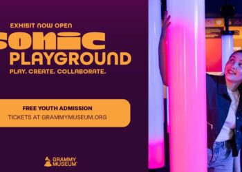 No 'Sonic Playground' do Grammy Museum, a arte se torna interativa
