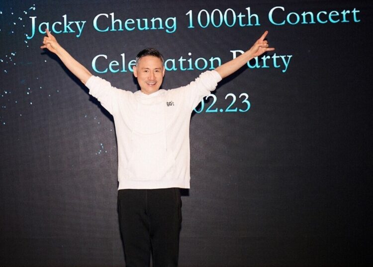 O artista UMG Jacky Cheung estabelece um novo disco na China com a 1.000ª marco do concerto