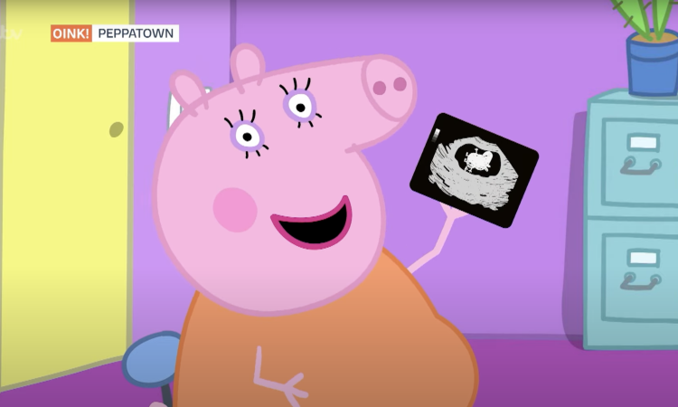 Peppa Pig está recebendo outro irmão ou irmãzinha