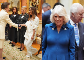Princesa Anne se junta à rainha Camilla e ao rei Charles no Palácio de Buckingham para o grande evento