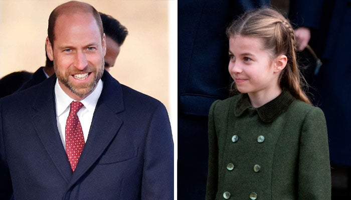 Princesa Charlotte tira Leaf do livro do pai William com gesto -chave