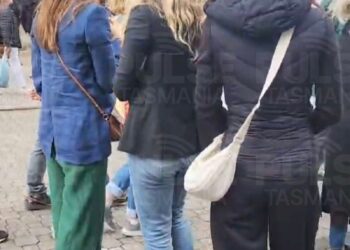 Rainha Maria da Dinamarca vista em Hobart durante a 'Família Break' Royal