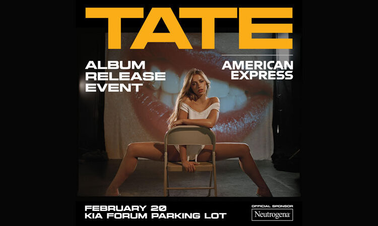 Tate McRae anuncia o evento de lançamento do álbum de Los Angeles