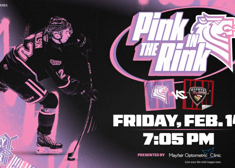 Victoria Royals para sediar a noite de “Pink in the Rink” em 14 de fevereiro em apoio à pesquisa do câncer