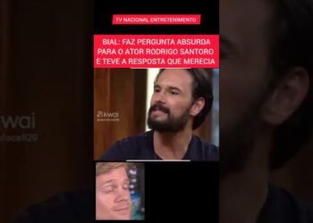 BIAL FAZ PERGUNTA ABSURDA PARA O ATOR RODRIGO SANTORO E ELE NÃO GOSTOU #celebridades #famosos