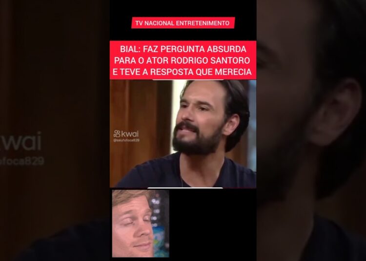 BIAL FAZ PERGUNTA ABSURDA PARA O ATOR RODRIGO SANTORO E ELE NÃO GOSTOU #celebridades #famosos