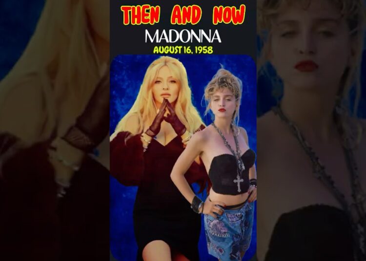 Madonna: 21 to Now – The Queen of Pop’s Stunning Evolution! 👑🔥 #Madonna #ThenAndNow #LaIslaBonita