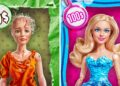 From Rags to Royalty: Barbie’s Fairy Tale Transformation! ✨👑