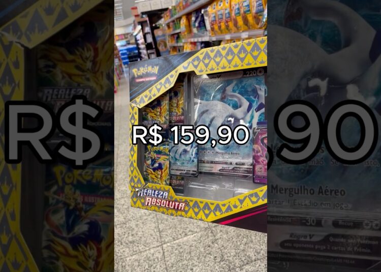 Abrindo uma box de realeza absoluta do Lugia v, será que vou ter sorte? #pokemon #pokemoncards #tcg