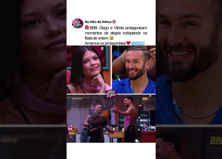 DIEGO E VITÓRIA SE DIVERTINDO JUNTOS🥰❤️ NOSSOS PROTAGONITAS?❤️ #bbb #bbb25 #amigos