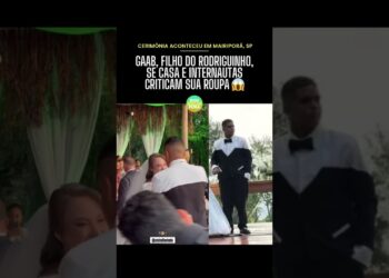 Eles se casaram! 💍 #gaab #rodriguinho #casamento #noivo #noiva #roupa