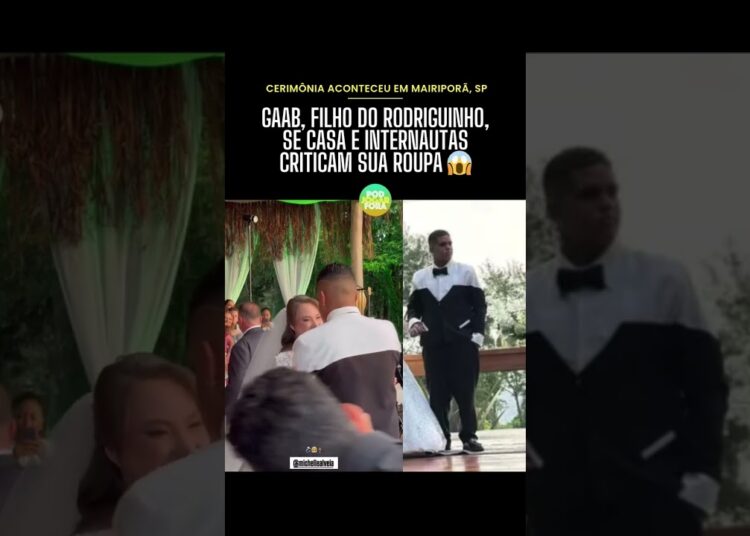 Eles se casaram! 💍 #gaab #rodriguinho #casamento #noivo #noiva #roupa