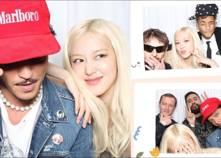 Rosé with Bruno Mars and Jaden Smith at Rosé’s Birthday Party in LA