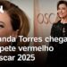 Fernanda Torres chega ao Oscar 2025 em Los Angeles; veja o look da atriz no tapete vermelho; vídeos