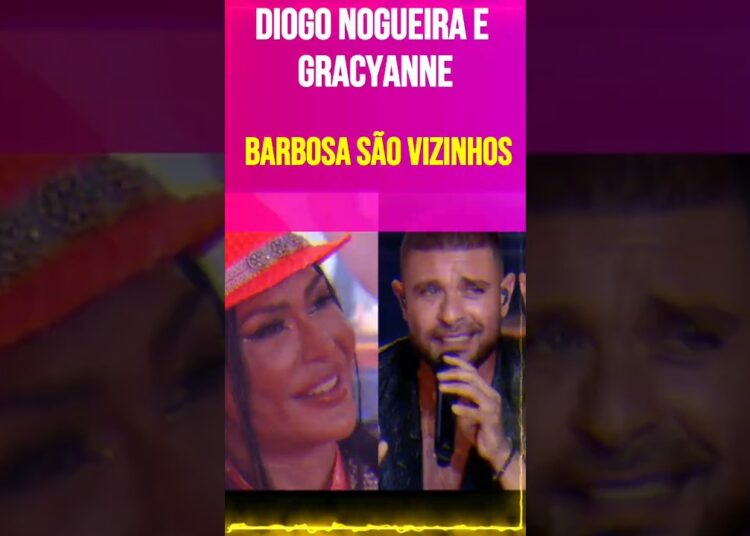 Diogo Nogueira e Gracyanne Barbosa são vizinhos