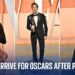 Stars arrive at the Elton John and Vanity Fair red carpets following 2025 Oscars