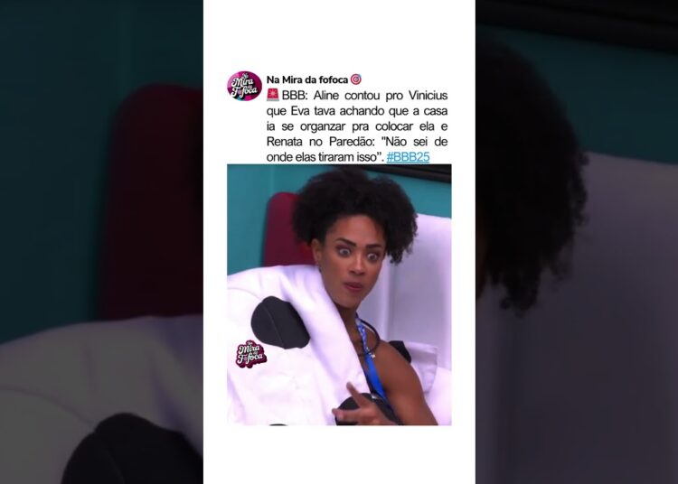 ALINE QUESTIONA JOGO DE EVA E RENATA🚨😱 #bbb #bbb25 #paredão