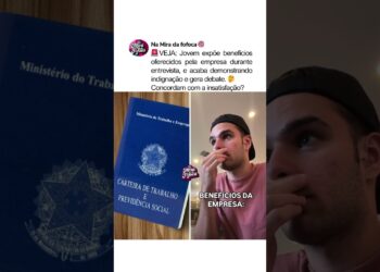 JOVEM INSATISFEITO EXPÔE BENEFICIOS DA EMPRESA🚨😱Concordam?#emprego #brasil #shorts #noticias