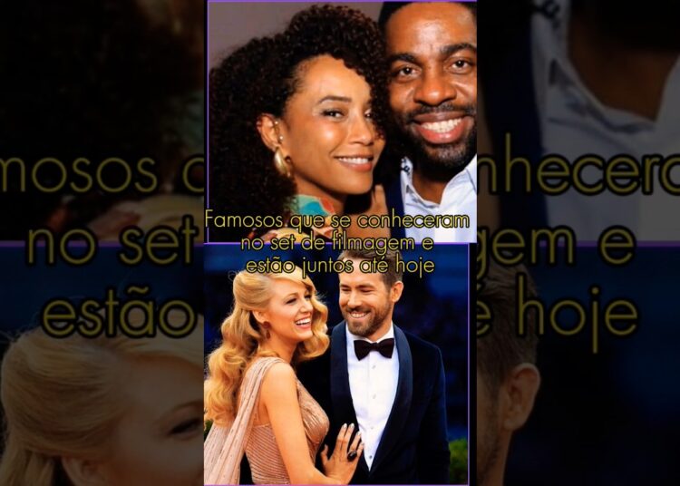 Famosos que se conheceram no set de filmagem.😍#famosos #entretenimento #shortsviral
