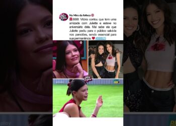 VITÓRIA FALA SOBRE SUA AMIZADE COM JULIETTE❤️ #bbb #bbb25 #juliette