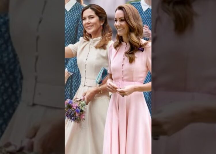 Princess Catherine & Queen Mary: Royal Fashion Twins! 👑 Same Outfits, Timeless Style #katemiddleton