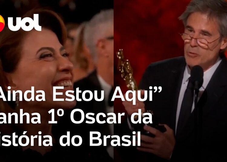Ainda Estou Aqui vence primeiro Oscar para o Brasil, veja vídeo com discurso de Walter Salles