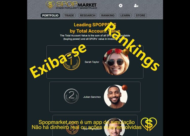 Invista na Popularidade das Celebridades! | SPOP Market – Simulação Grátis e Divertida
