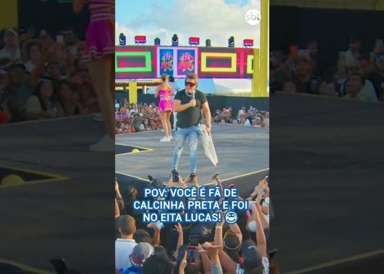 Quando a fã vira backing vocal sem querer! 😂 #CalcinhaPreta #EitaLucas #SBT