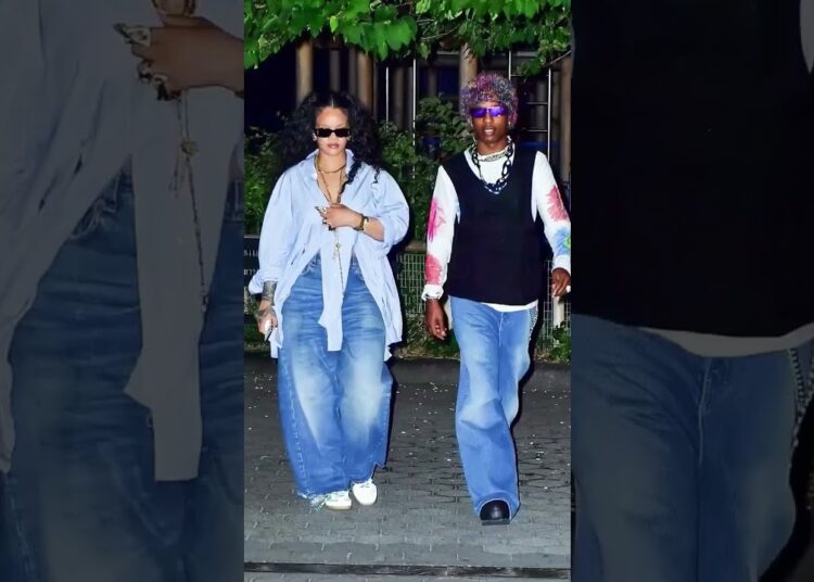 Rihanna and A$AP Rocky #love #rihanna 💝💫 #asaprocky #awg #yoytubeshorts