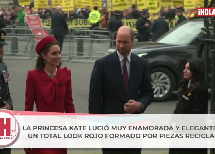 La Familia Real Británica en el Servicio del Día de la Commonwealth 2025