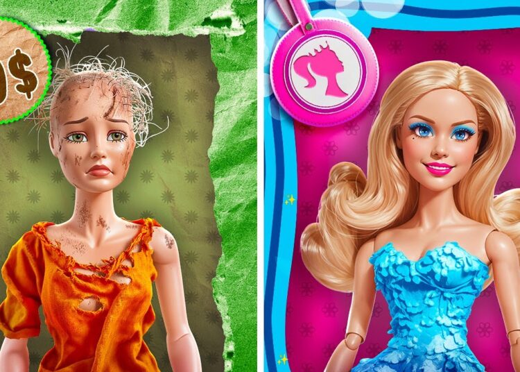 De Pobreza à Realeza: A Transformação Encantadora de Barbie! ✨👑