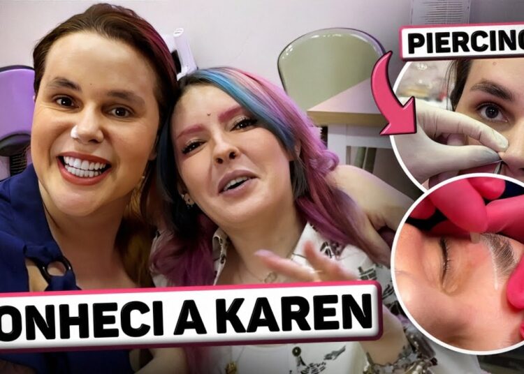 FOFOCAS, CÍLIOS e SOBRANCELHAS com a @karenbachini (coloquei piercings)