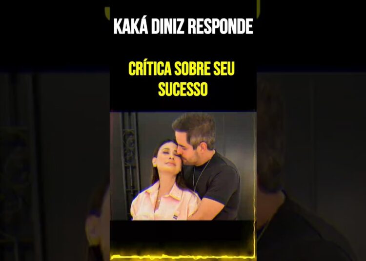Kaká Diniz responde crítica sobre seu sucesso
