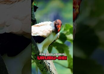 Conheça o Urubu Rei, ave que parece uma realeza! Sarcoramphus papa #aves #natureza #passaros #urubu