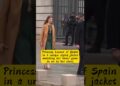 Princess Leonor of Spain changes her style, in a unique beautiful jacket matching her gown and shoe