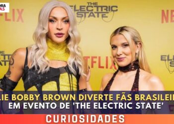 Millie Bobby Brown Diverte Fãs Brasileiros em Evento de ‘The Electric State’