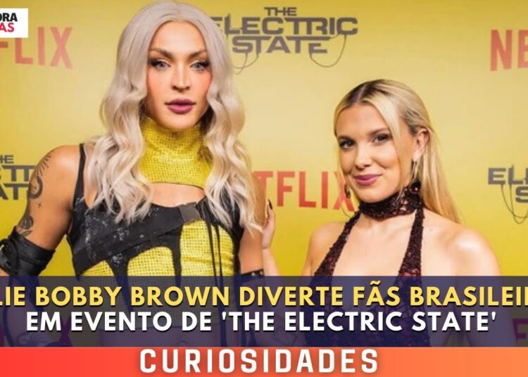 Millie Bobby Brown Diverte Fãs Brasileiros em Evento de ‘The Electric State’