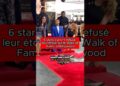 6 stars qui ont refusé leur étoile sur le Walk of Fame à Hollywood #célébrités #stars