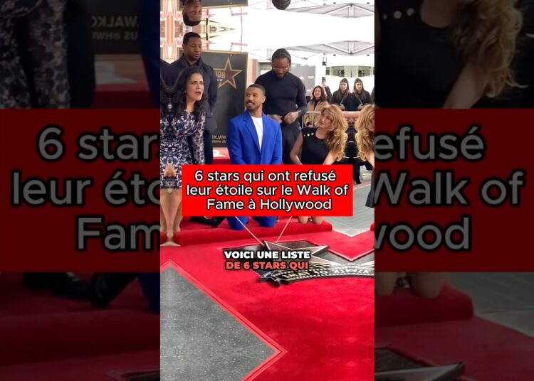 6 stars qui ont refusé leur étoile sur le Walk of Fame à Hollywood #célébrités #stars