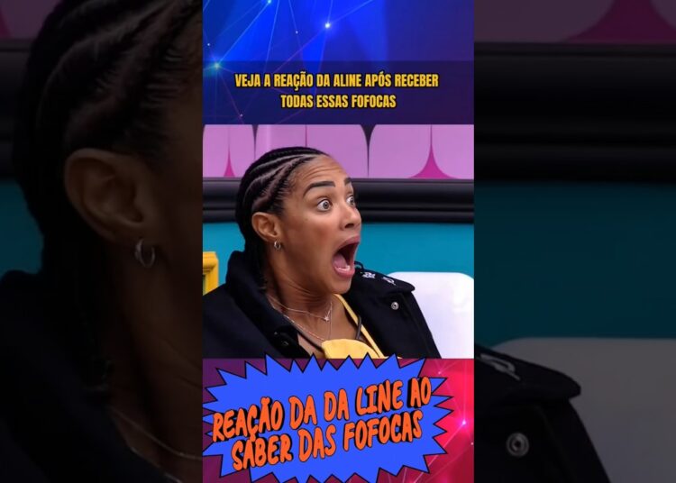 reação da da aline ao saber das fofocas