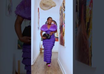 Feeling Like Royalty in This Bold Purple Look by a Ghanaian Designer!
