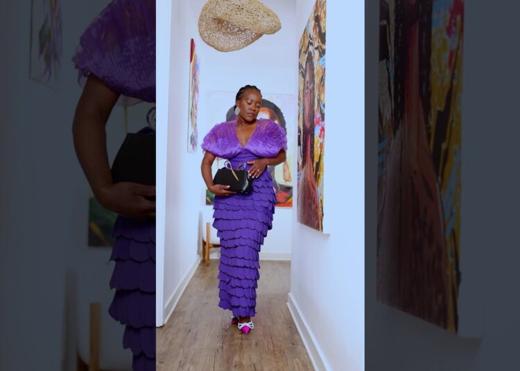 Feeling Like Royalty in This Bold Purple Look by a Ghanaian Designer!