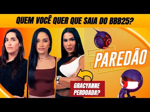 🚨 Gracyanne comove o Brasil e enquete expõe sister REJEITADA no paredão do BBB25