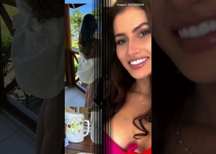 ‘Agora sou uma mulher casada’, diz esposa de Amado Batista em lua de mel na Bahia com o cantor