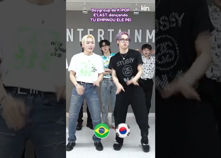 IDOLS COREANOS dançam o TIKTOK Brasileiro ‘Tu empinou ele Pei’ feat. E’LAST #shorts