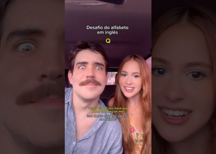 Desafio do alfabeto em inglês (A fofoca acabou nosso namoro 😭)